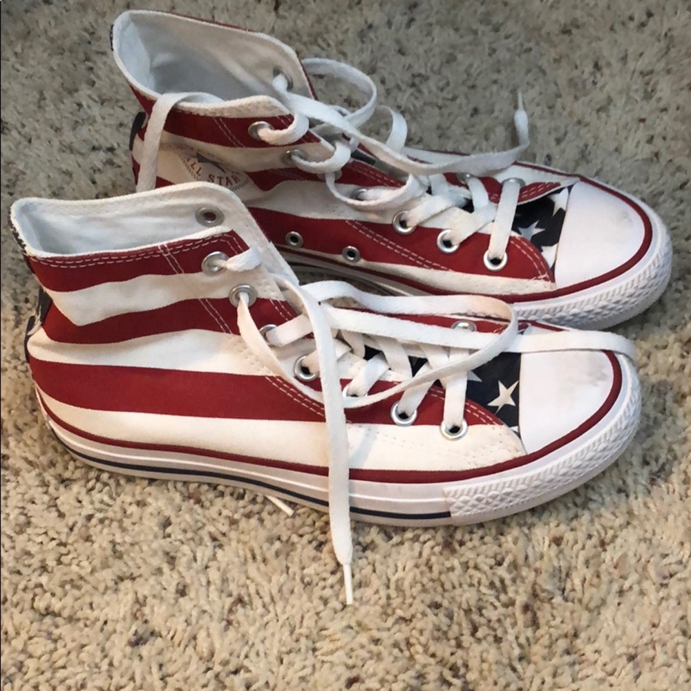 Converse 6 1/2 American flag